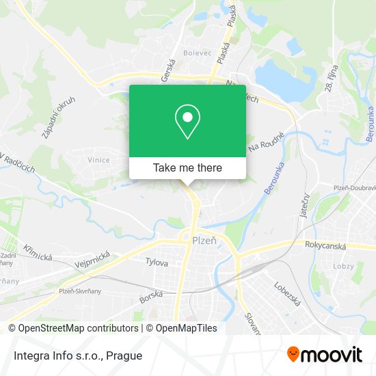 Карта Integra Info s.r.o.