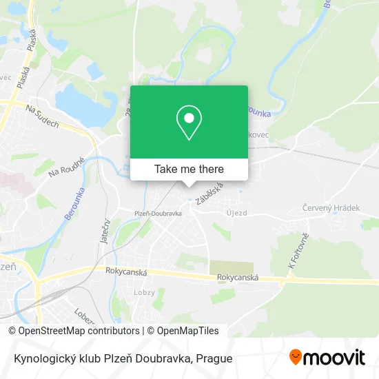 Kynologický klub Plzeň Doubravka map