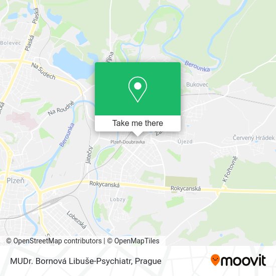 Карта MUDr. Bornová Libuše-Psychiatr