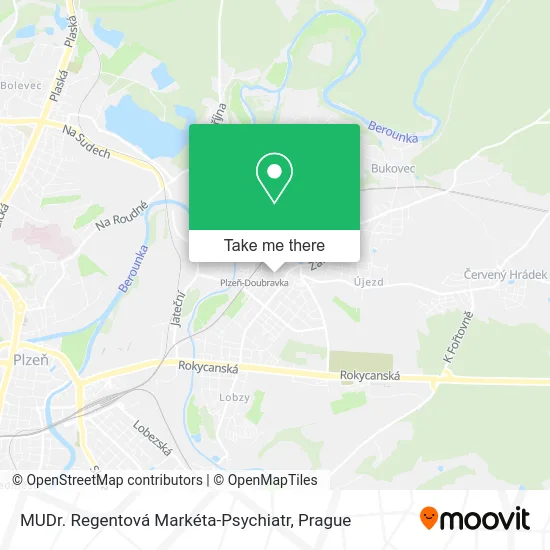 Карта MUDr. Regentová Markéta-Psychiatr