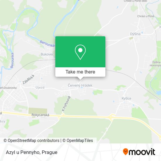 Карта Azyl u Pennyho