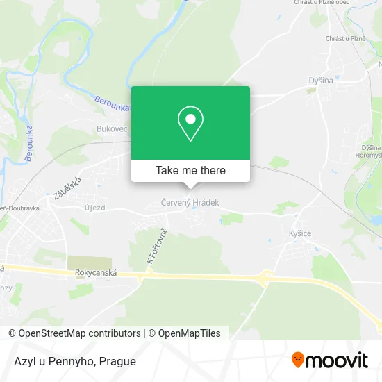 Карта Azyl u Pennyho
