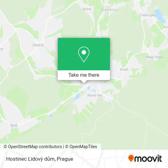 Карта Hostinec Lidový dům