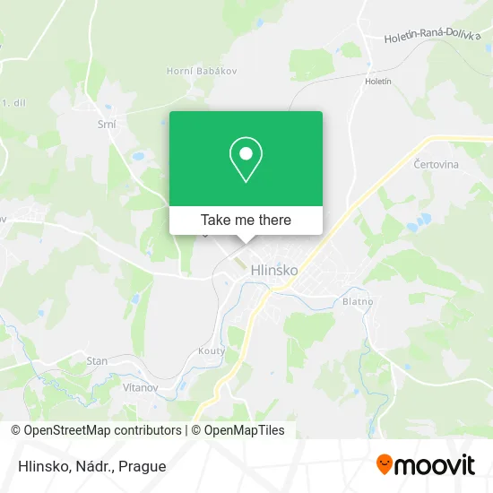 Карта Hlinsko, Nádr.