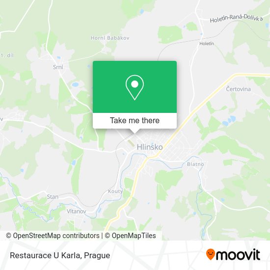 Карта Restaurace U Karla