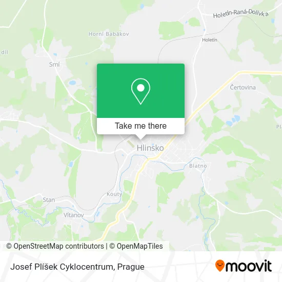 Карта Josef Plíšek Cyklocentrum