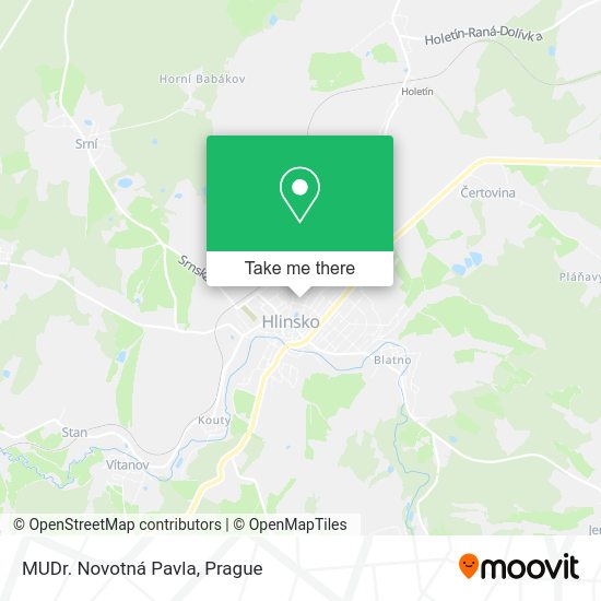 Карта MUDr. Novotná Pavla