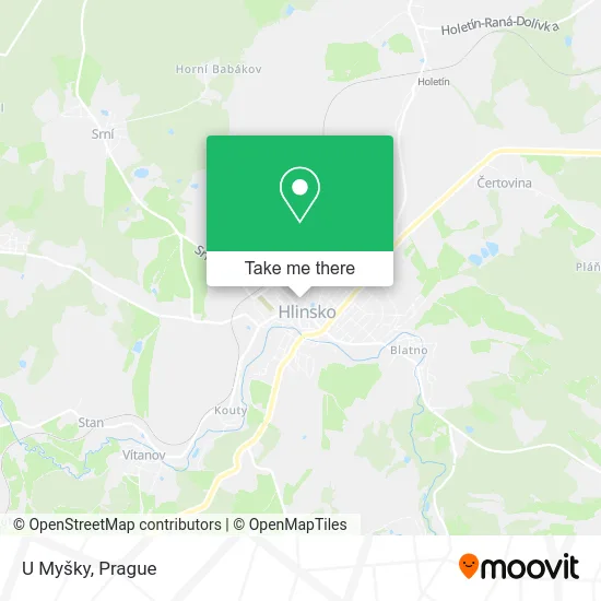 Карта U Myšky