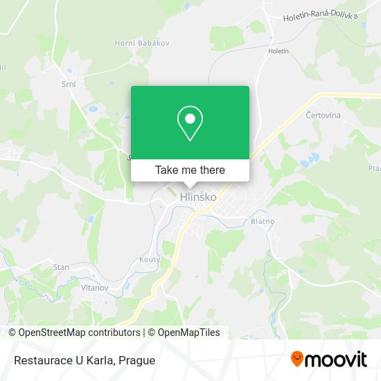 Карта Restaurace U Karla
