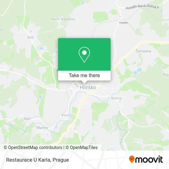 Карта Restaurace U Karla