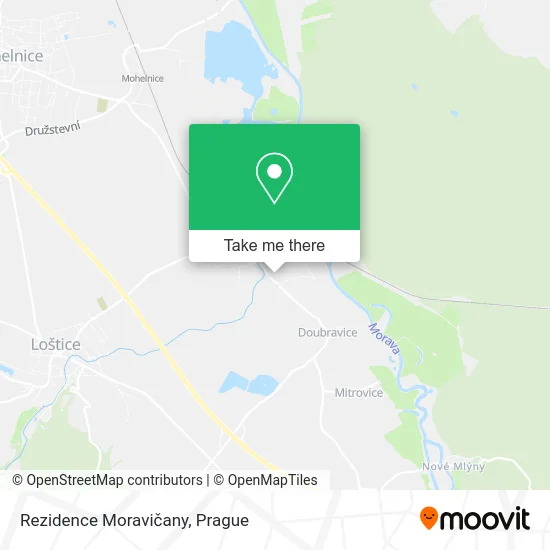 Карта Rezidence Moravičany