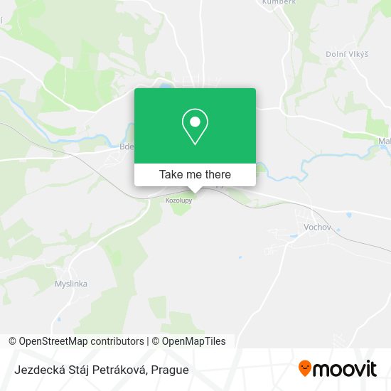 Карта Jezdecká Stáj Petráková