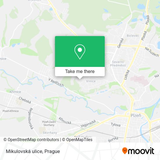 Карта Mikulovská ulice