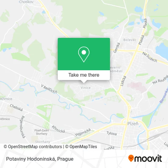 Карта Potaviny Hodonínská