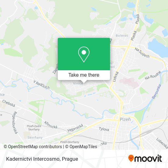 Карта Kadernictvi Intercosmo