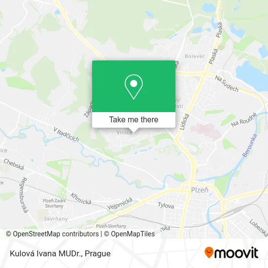 Карта Kulová Ivana MUDr.