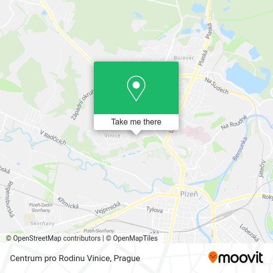 Карта Centrum pro Rodinu Vinice