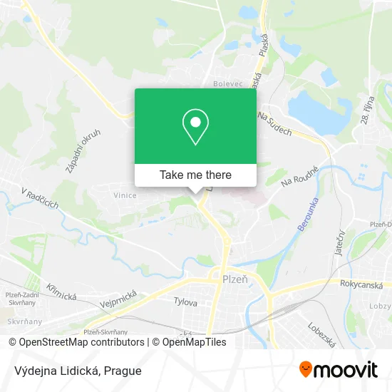 Карта Výdejna Lidická