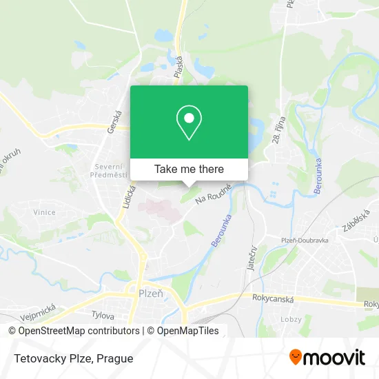 Карта Tetovacky Plze