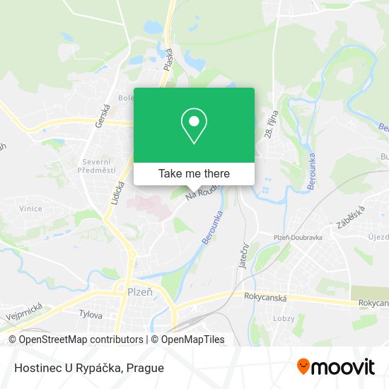 Карта Hostinec U Rypáčka