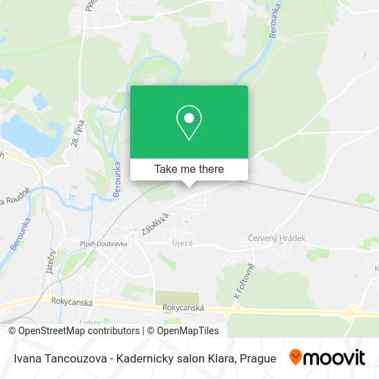 Карта Ivana Tancouzova - Kadernicky salon Klara