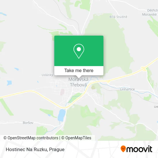 Карта Hostinec Na Ruzku