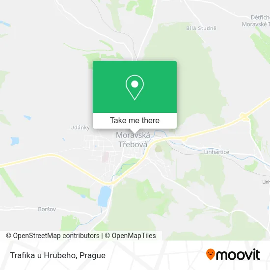 Карта Trafika u Hrubeho
