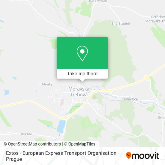 Карта Extos - European Express Transport Organisation