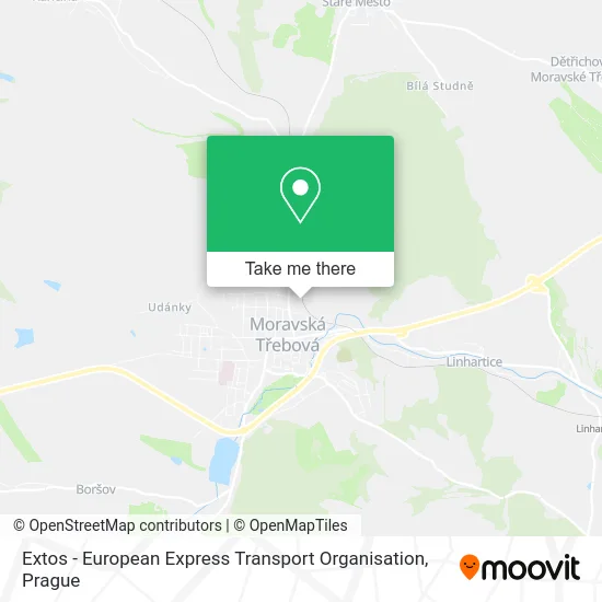 Карта Extos - European Express Transport Organisation