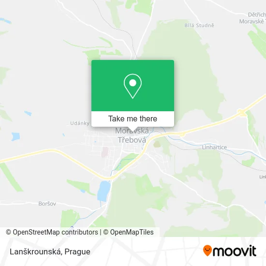 Карта Lanškrounská