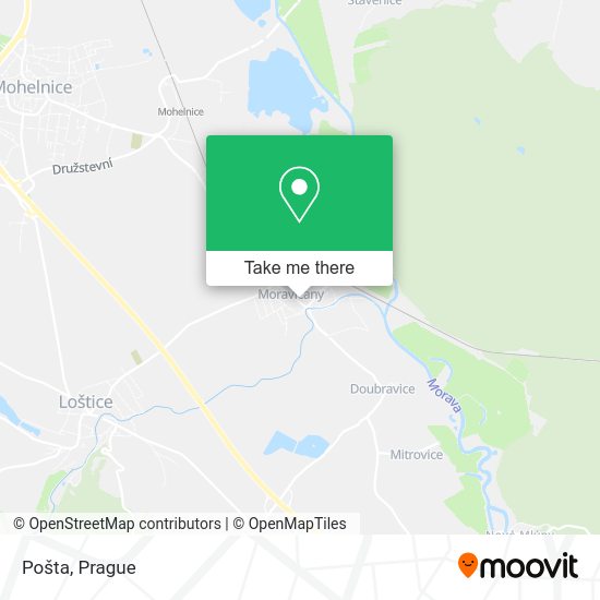Карта Pošta