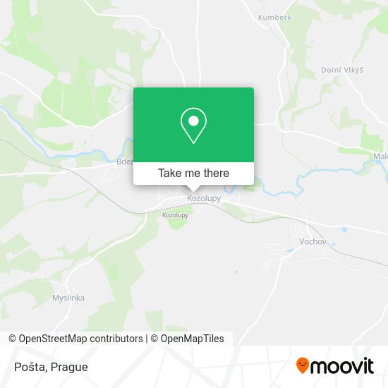Карта Pošta