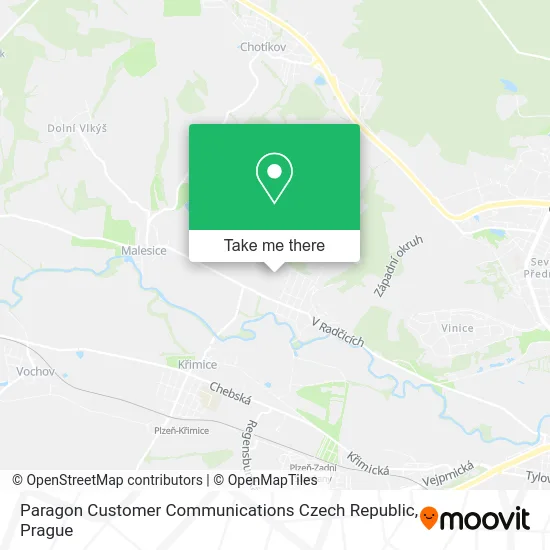 Карта Paragon Customer Communications Czech Republic