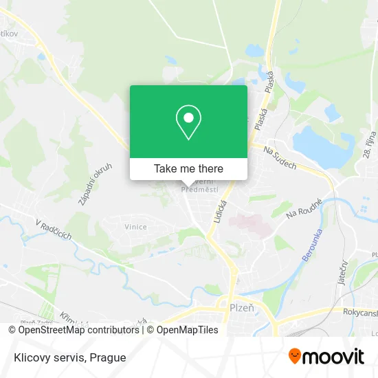 Карта Klicovy servis