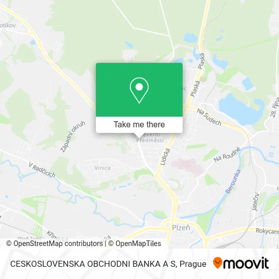 Карта CESKOSLOVENSKA OBCHODNI BANKA A S