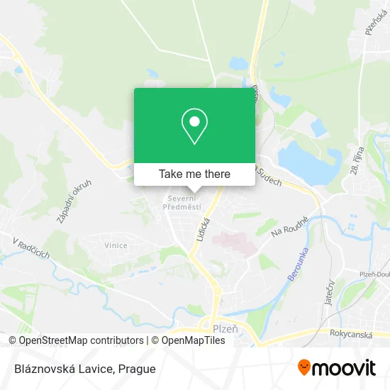 Карта Bláznovská Lavice
