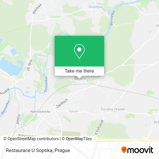 Карта Restaurace U Soptíka