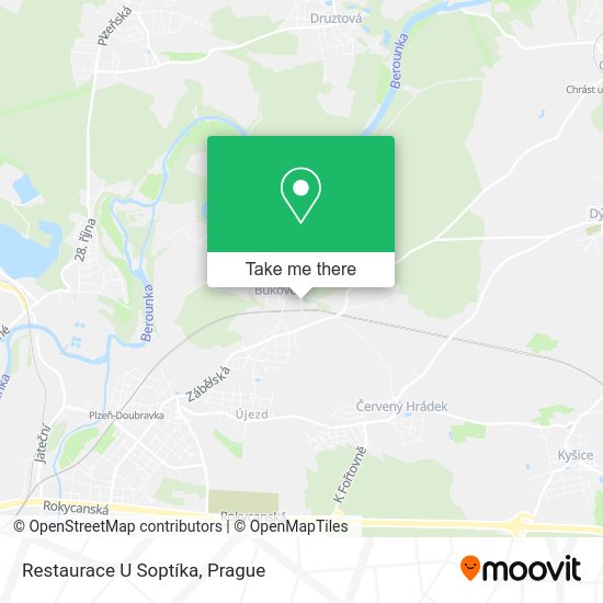 Карта Restaurace U Soptíka