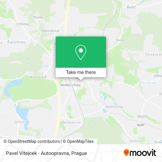 Карта Pavel Vitejcek - Autoopravna