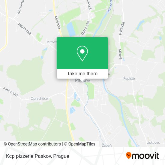 Карта Kcp pizzerie Paskov