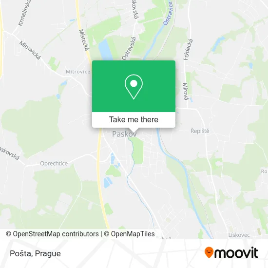 Карта Pošta