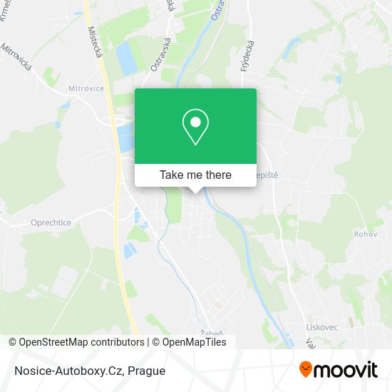 Карта Nosice-Autoboxy.Cz