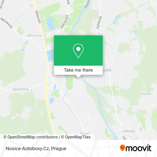 Карта Nosice-Autoboxy.Cz