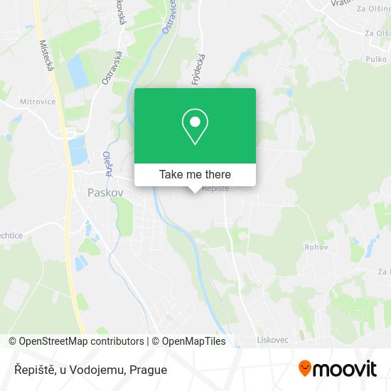 Карта Řepiště, u Vodojemu