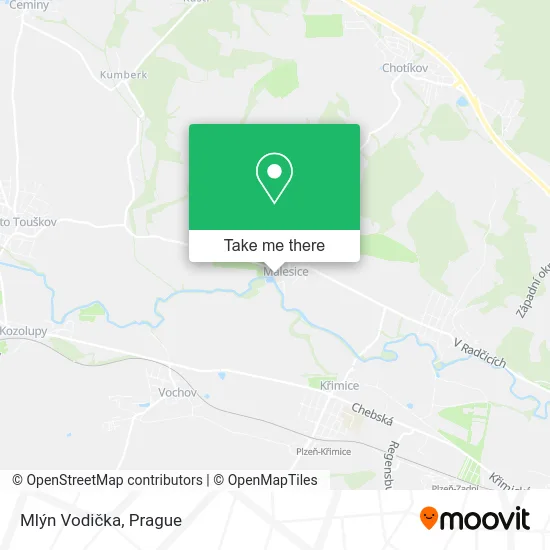 Карта Mlýn Vodička