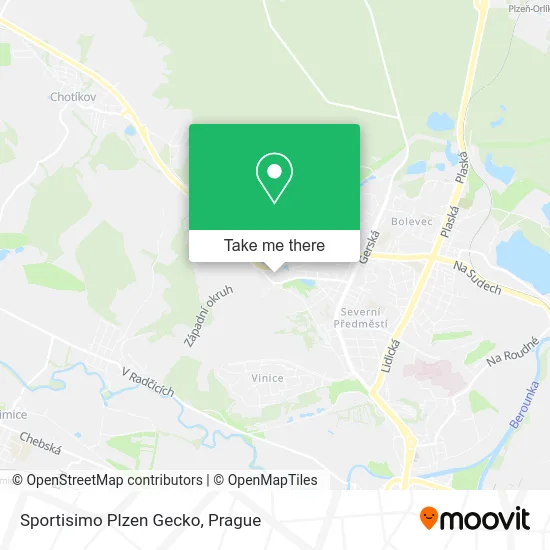 Карта Sportisimo Plzen Gecko
