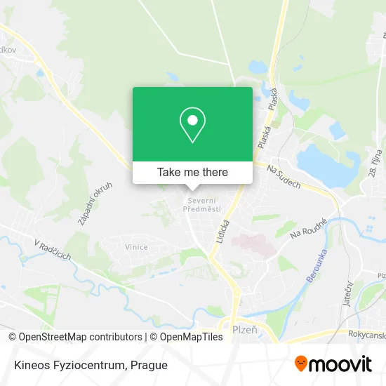 Карта Kineos Fyziocentrum