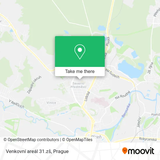 Venkovní areál 31.zš map