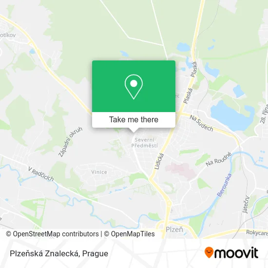 Карта Plzeňská Znalecká