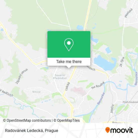 Карта Radovánek Ledecká